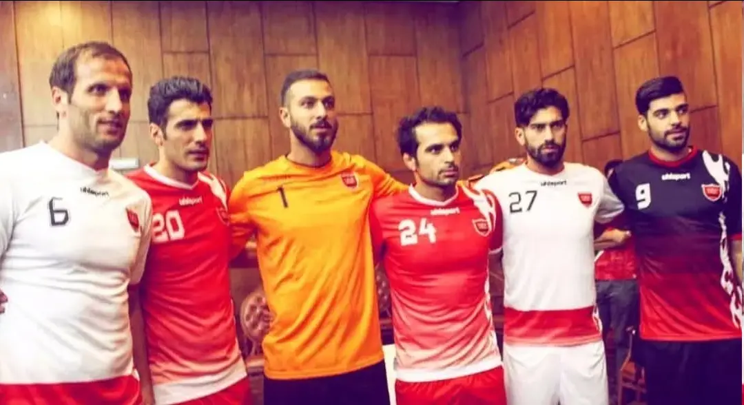 رامین رضاییان در مراسم رونمایی از کیت پرسپولیس