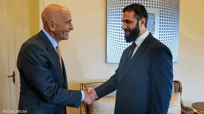 نحوه دست دادن جولانی به فرستاده ترامپ +عکس