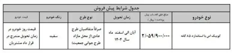 خودرو کوییک S