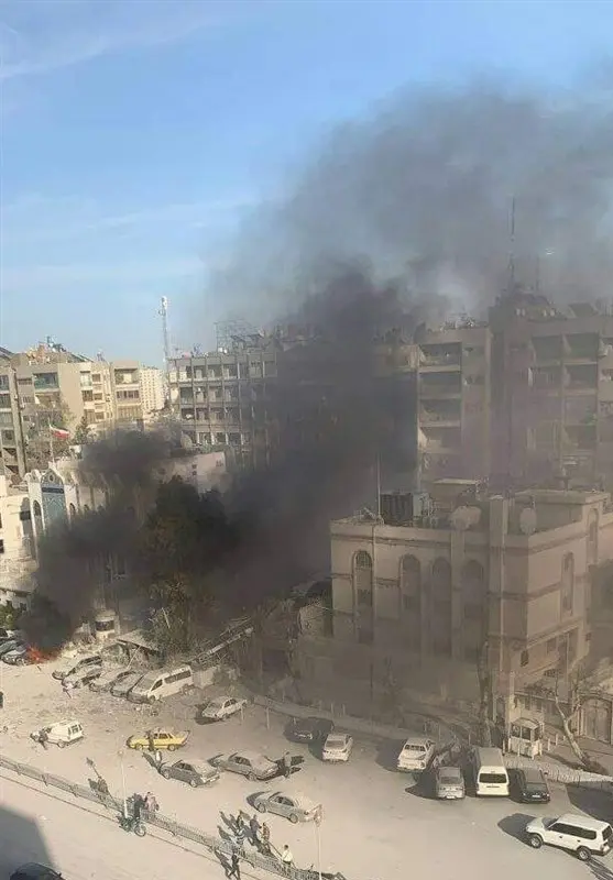 ببینید| حمله اسرائیل به ساختمان نزدیک سفارت ایران در دمشق/ شهادت ۶ نفر