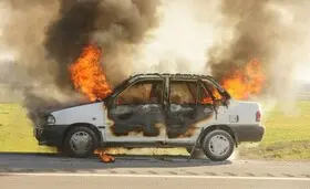 شوهر بی‌رحم همسرش را درون خودرو به آتش کشید| پای زن دیگری در میان بود