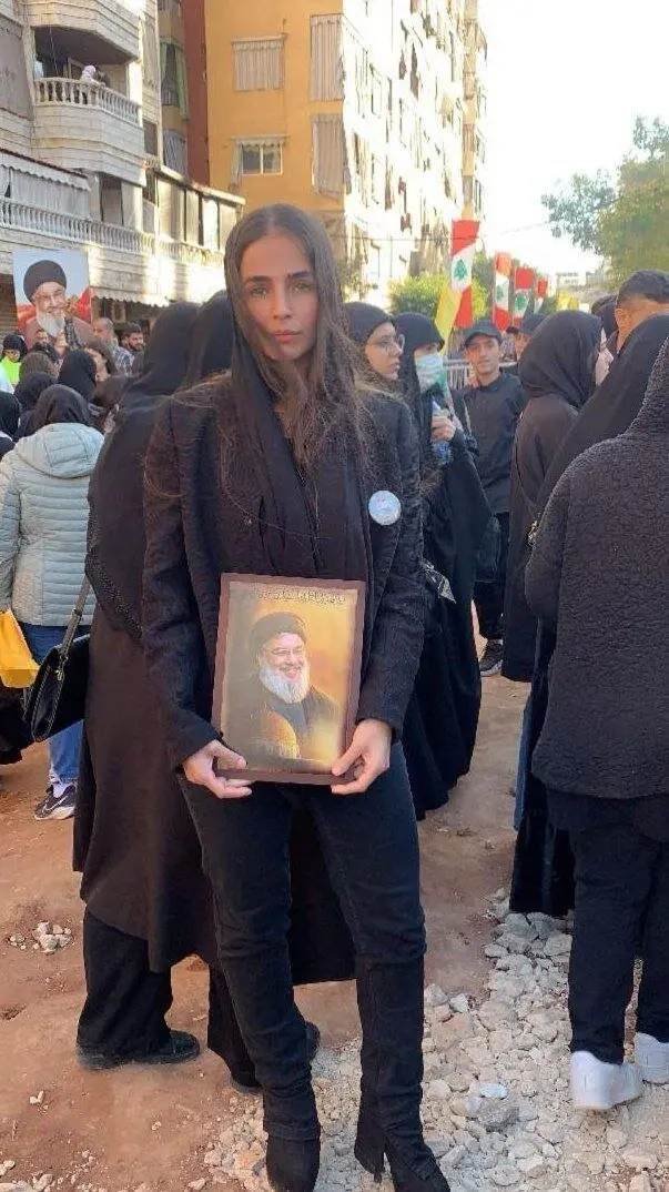 عکس وداع یک هوادار حزب الله در محل شهادت سیدحسن نصرالله که در فضای مجازی غوغا کرد.