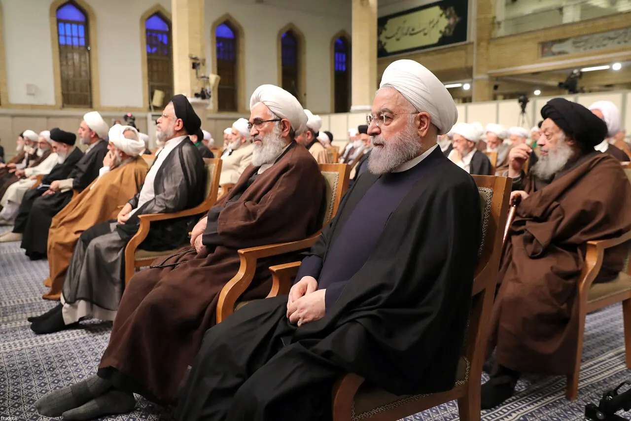 حسن روحانی در بیت رهبری+عکس