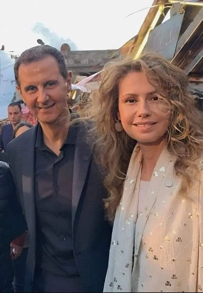  تصویری جدید از بشار اسد و همسرش