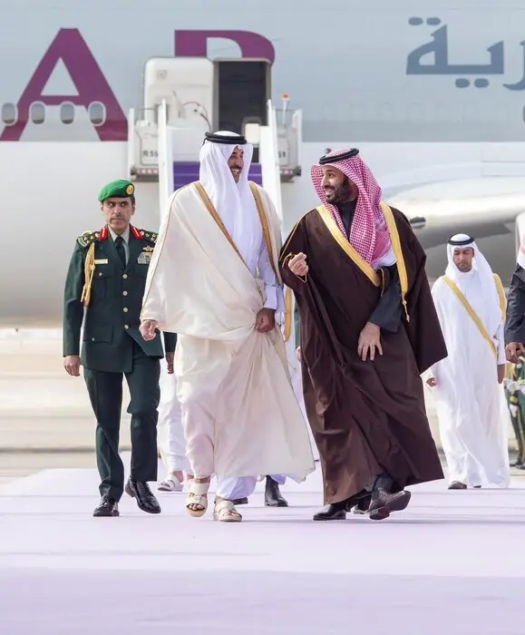 امیر قطر به عربستان رفت