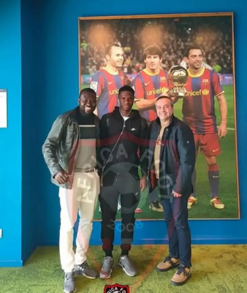 ابراهیم دیارا ملقب به کاکا ستاره جدید فوتبال به بارسلونا پیوست
