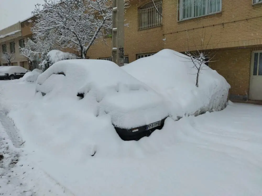 ببینید| در سردترین منطقه تهران؛ ارتفاع برف یک متر!+ عکس