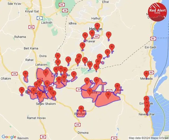 آژیر خطر در اکثر نقاط اسرائیل به صدا درآمد+نقشه