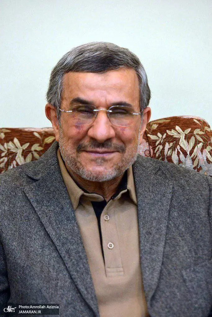 عکس جدید محمود احمدی نژاد با کبودی صورت