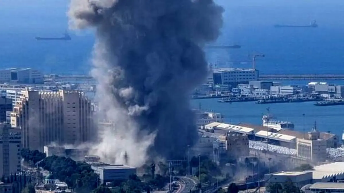 انفجار در حیفا به دنبال حمله موشکی ایران