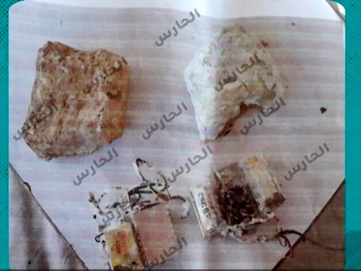 تصویر کشف دستگاه‌ جاسوسی اسرائیل به شکل سنگ صخره‌ای