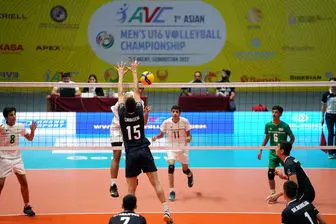 والیبال قهرمانی آسیا/ صعود مقتدرانه تیم ملی زیر ۱۶ سال ایران با شکست عربستان
