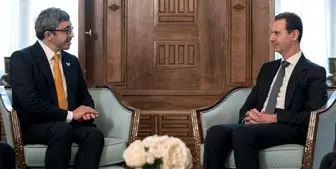  وزیر خارجه امارات و بشار اسد دیدار کردند+عکس 