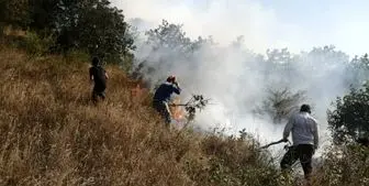 مهار آتش سوزی جنگل‌های ارسباران با حضور گسترده نیروهای مردمی