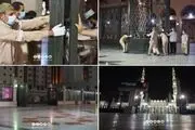 بازگشایی مسجد النبی(ص) و حضور نمازگزاران + تصاویر