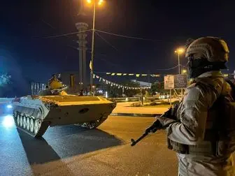 تانک های ارتش عراق در خیابان های بغداد