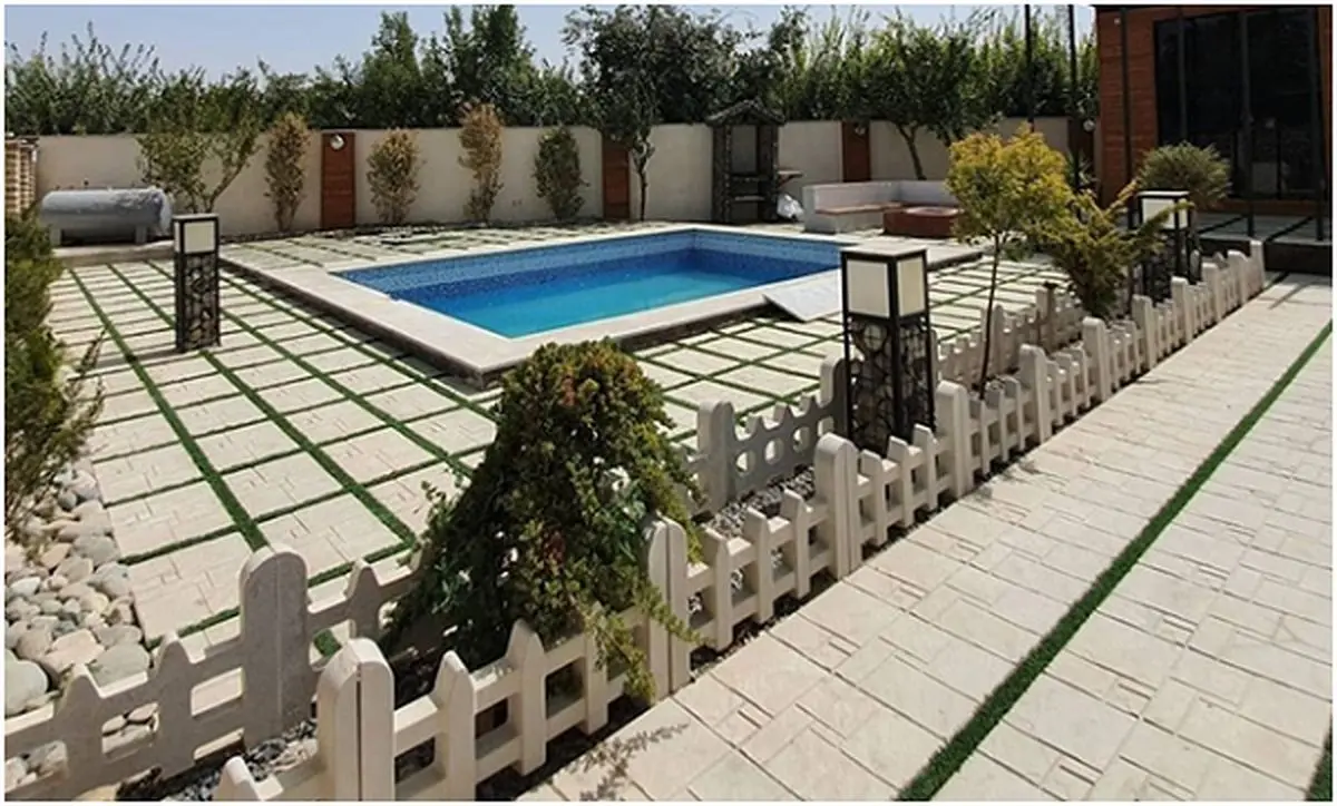 کفسازی لاکچری محوطه با موزاییک های اقتصادی