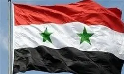 اهتزاز پرچم سوریه در «عین ترما» غوطه شرقی دمشق