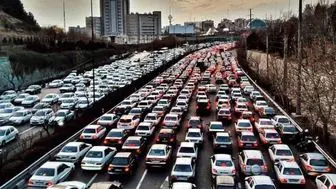 وضعیت ترافیکی معابر و بزرگراه‌های پایتخت 29 دی 1400