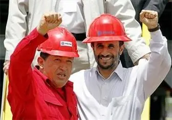 احمدی نژاد در حاشیه مراسم بزرگداشت چاوز