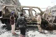 حمله جنگنده‌های سعودی به بازاری در یمن