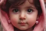 آلبوم زیبای عکسهای دختر کاپشن صورتی با گوشواره قلبی