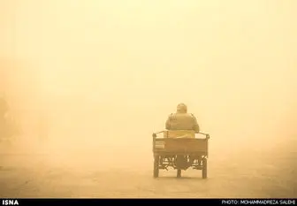 گرد و خاک در راه خوزستان
