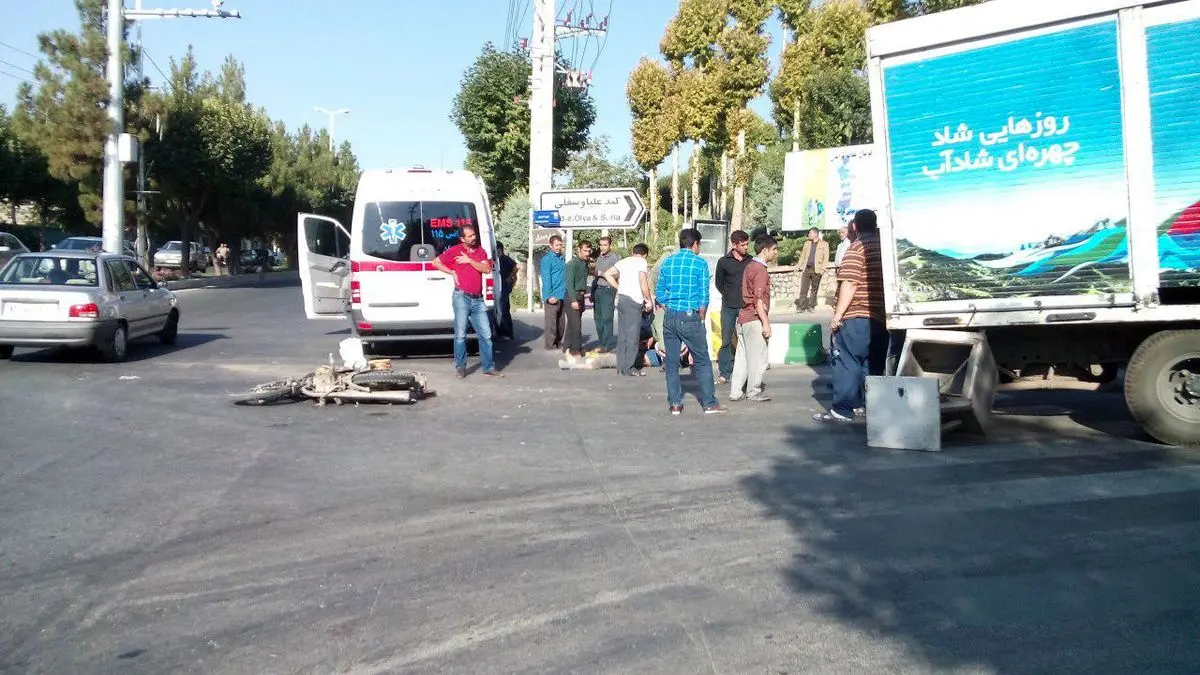 انتقال مجروحان تصادف لواسان به شهر ری با بالگرد
