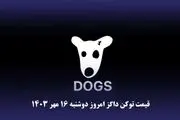 قیمت داگز امروز دوشنبه ۱۴۰۳/۷/۱۶