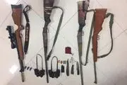 کشف ۴۵ قبضه سلاح غیرمجاز توسط محیط‌بانان در تعطیلات نوروزی