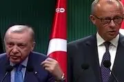 جدال لفظی اردوغان و صدراعظم آلمان/فیلم