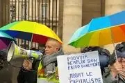 تجمع جلیقه زردهای معترض به ماکرون در پاریس