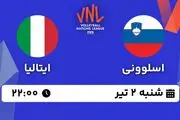 پخش زنده والیبال اسلوونی - ایتالیا ۲ تیر ۱۴۰۳