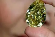 فیلم رونمایی از بزرگ‌ترین الماس زرد جهان
