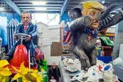  آدمک‌های ترامپ و اردوغان در مراسم سنتی آلمان+گزارش تصویری