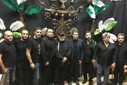 عزاداری «داریوش ارجمند» در کنار بزرگان فوتبال ایران