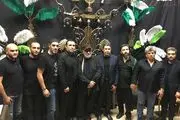 عزاداری «داریوش ارجمند» در کنار بزرگان فوتبال ایران