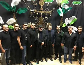 عزاداری «داریوش ارجمند» در کنار بزرگان فوتبال ایران