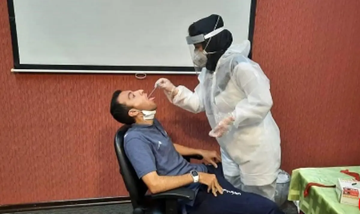 تست کرونای داوران لیگ برتری هم انجام شد / عکس