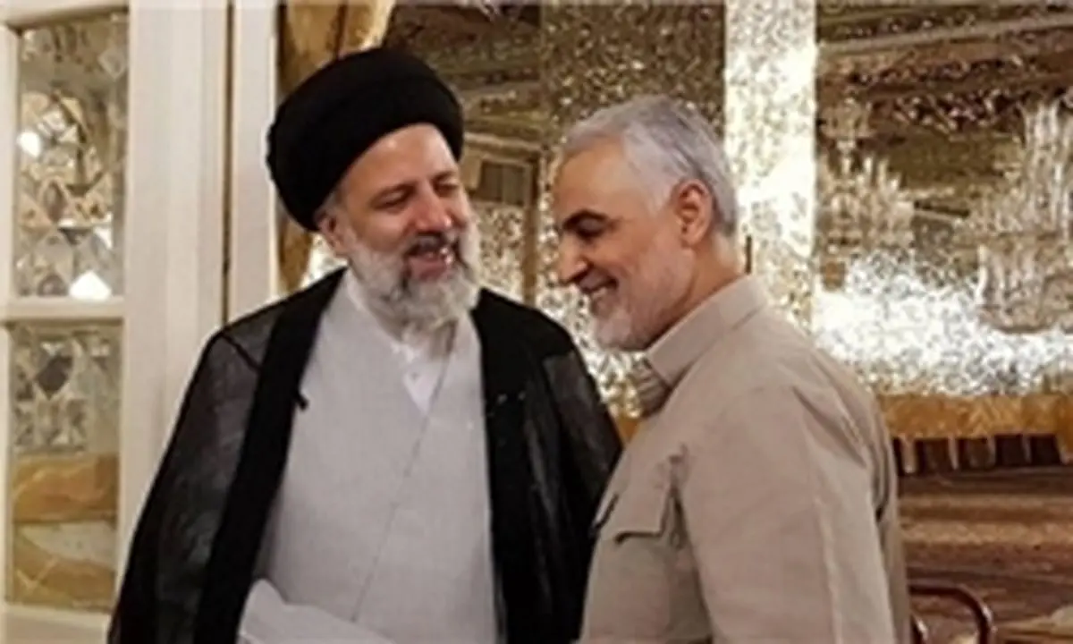 بوسه حاج قاسم بر پیشانی حجتالاسلام رئیسی/عکس