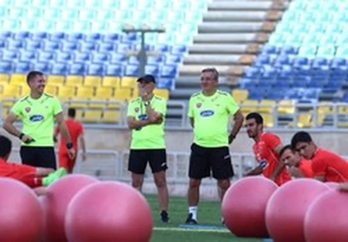 اتفاق جالب و خنده دار در تمرین پرسپولیس