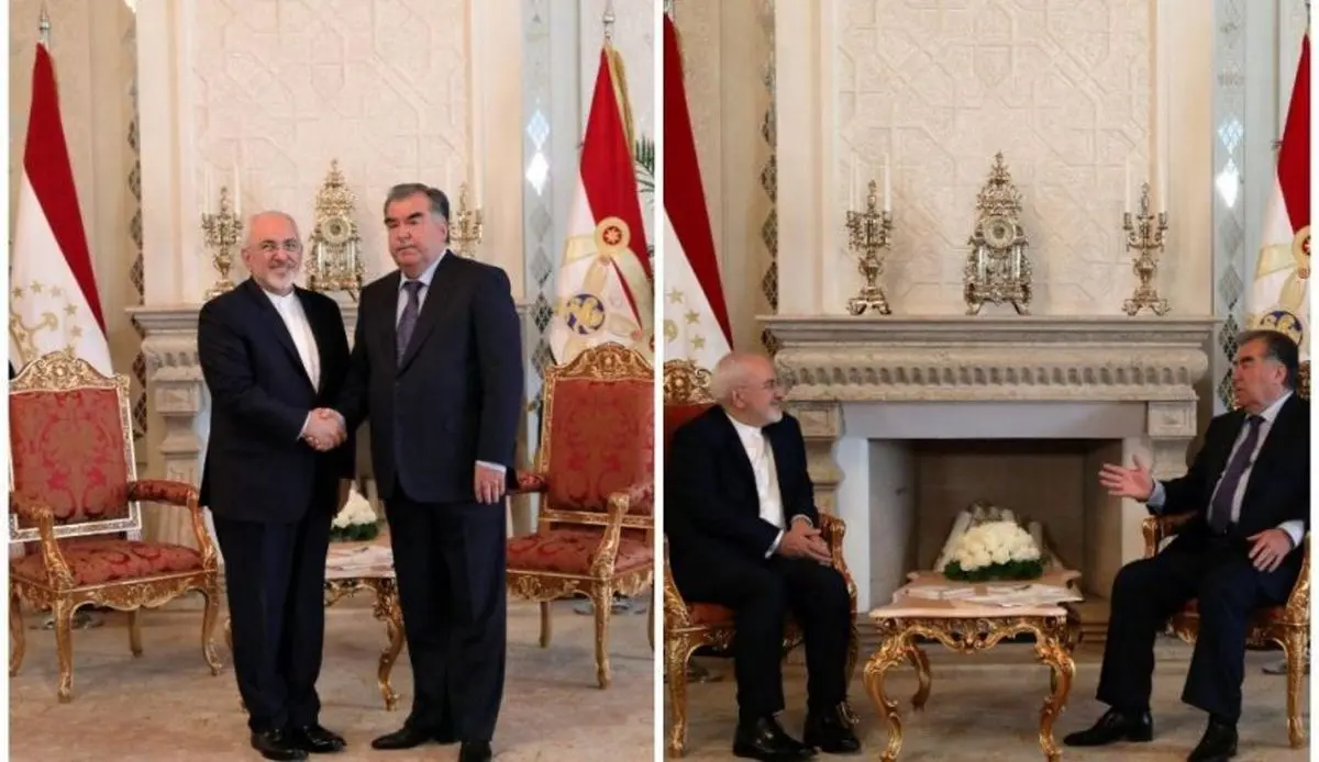دیدار ظریف با رئیسجمهور تاجیکستان