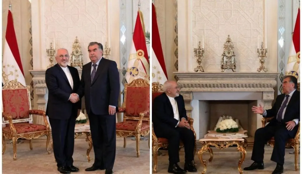 دیدار ظریف با رئیس‌جمهور تاجیکستان