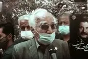 اشک های بی امان رضا بنفشه خواه در فراق عزت الله مهرآوران /فیلم
