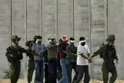 اسرای فلسطینی سپر انسانی نظامیان صهیونیست شدند + تصویر