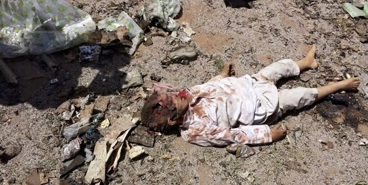 کشته شدن 3 کودک یمنی بر اثر انفجار بمب جا مانده از حملات ائتلاف سعودی