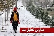 بارش سنگین برف مدارس ابتدایی برخی مناطق آذربایجان غربی تعطیل کرد
