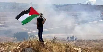 جمله رهبر انقلاب بر روی دیوار مرزی فلسطین+ تصاویر