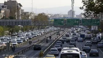 بار ترافیکى سنگین در بزرگراه شهید همت و بزرگراه صدر
