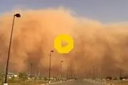 ویدئو دیدنی از وقوع توفان سهمگین شن در دبی